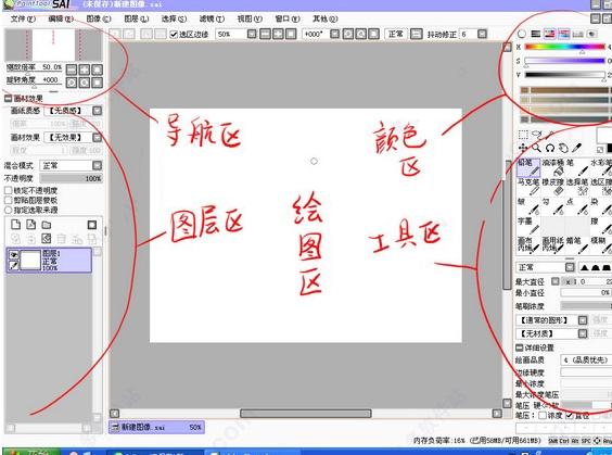 SAI绘画,插画软件.