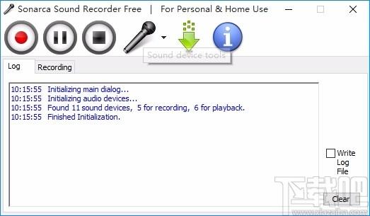 Sonarca Sound Recorder Free,mp3录音软件,录音