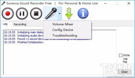 Sonarca Sound Recorder Free,mp3录音软件,录音